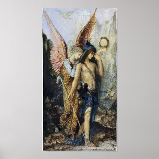 Die Wasserfarbe der Stimmen von Gustave Moreau Poster (Vorne)