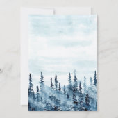 Die Wasserfarbe des Blauen Waldes Save the Date Einladung (Rückseite)