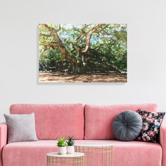 Die Wasserfarbe des Engel-Eichen Leinwanddruck (Insitu (Wohnzimmer))