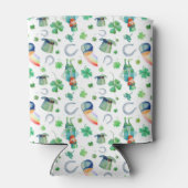 Die Wasserfarbe St. Patrick's Day Muster Dosenkühler (Rückseite)