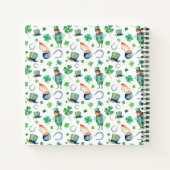 Die Wasserfarbe St. Patrick's Day Pattern Notizblock (Rückseite)