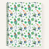 Die Wasserfarbe St. Patrick's Day Pattern Notizblock (Vorderseite)
