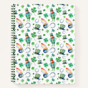 Die Wasserfarbe St. Patrick's Day Pattern Notizblock