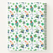 Die Wasserfarbe St. Patrick's Day Pattern Notizblock (Rückseite)