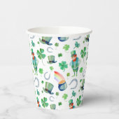 Die Wasserfarbe St. Patrick's Day Pattern Pappbecher (Links)