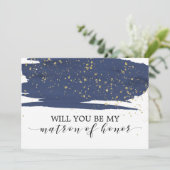 Die Wasserfarbenflotte wird mein Ehrentribüne sein Einladung (Stehend Vorderseite)