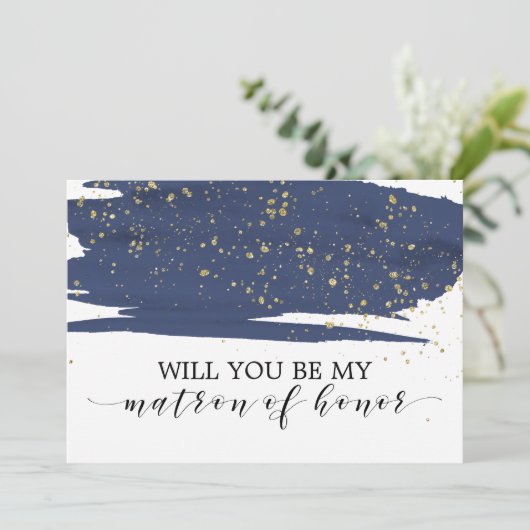 Die Wasserfarbenflotte wird mein Ehrentribüne sein Einladung (Stehend Vorderseite)