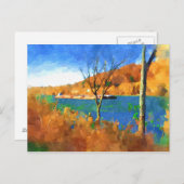 Die Wasserfarbenkunst von Ohio Postkarte (Vorne/Hinten)