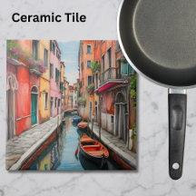 Die Wasserfarbenstraße in Venedig