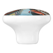 Die Wasserfarbenstraße in Venedig Keramikknauf (Seitenansicht)