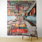 Die Wasserfarbenstraße in Venedig Wandteppich (Beispiel)