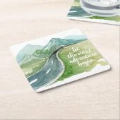 Die Wasserfarbenwelt Das nächste Abenteuer beginnt Rechteckiger Pappuntersetzer (angewinkelt)