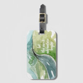 Die Wasserfarbenwelt Der nächste Abenteuer beginnt Gepäckanhänger (Vorderseite Vertikal)