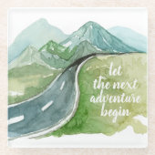 Die Wasserfarbenwelt Der nächste Abenteuer beginnt Glasuntersetzer (Vorderseite)