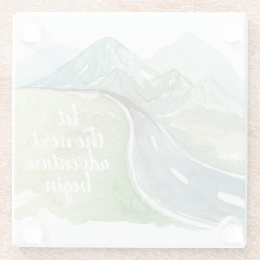 Die Wasserfarbenwelt Der nächste Abenteuer beginnt Glasuntersetzer (Rückseite)