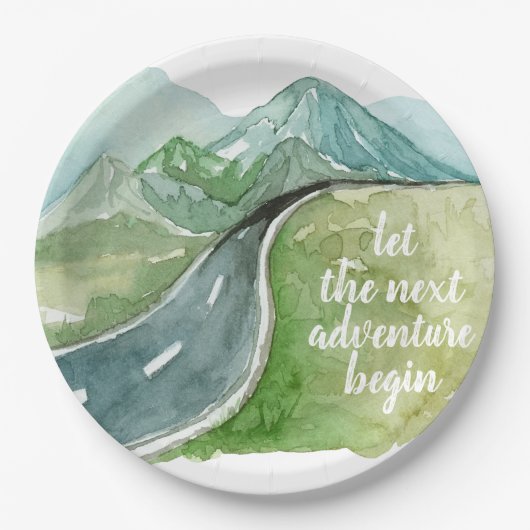 Die Wasserfarbenwelt Der nächste Abenteuer beginnt Pappteller (Vorderseite)