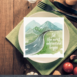 Die Wasserfarbenwelt Der nächste Abenteuer beginnt Serviette