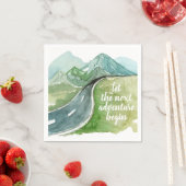 Die Wasserfarbenwelt Der nächste Abenteuer beginnt Serviette (Beispiel)