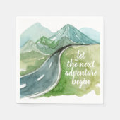 Die Wasserfarbenwelt Der nächste Abenteuer beginnt Serviette (Vorderseite)