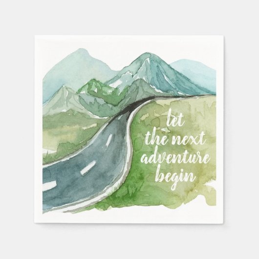 Die Wasserfarbenwelt Der nächste Abenteuer beginnt Serviette (Vorderseite)