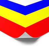 Die Wasserflagge ist für H und den Namen Ihres Kin Poster (Ecke)