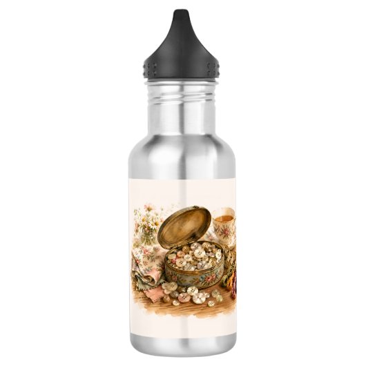 Die Wasserflasche Button Tin (Links)