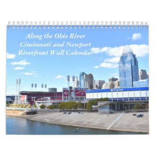 Die Wasserfront von Cincinnati/Newport Wall Calend Kalender