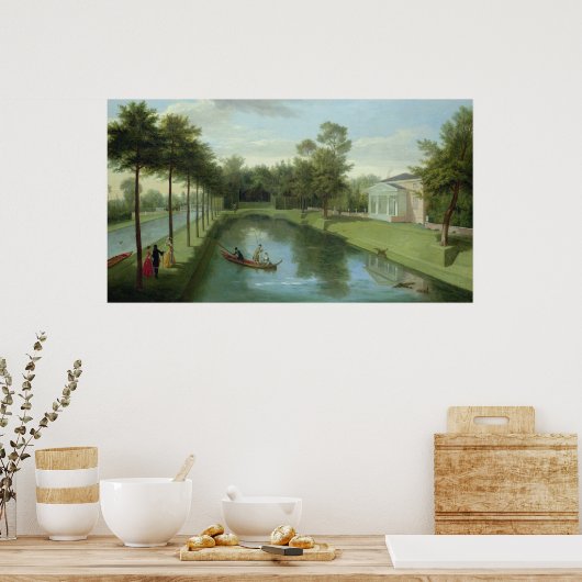 Die Wassergärten des Chiswick House Poster (Küche)