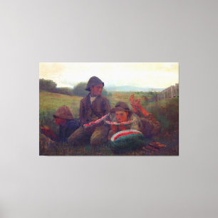 Die Wassermelone-Jungen - Homer Winslow Leinwanddruck