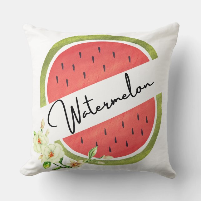 Die Wassermelone Kissen (Vorderseite)