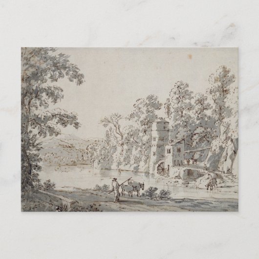 Die Wassermühle am Ford Postkarte (Vorderseite)