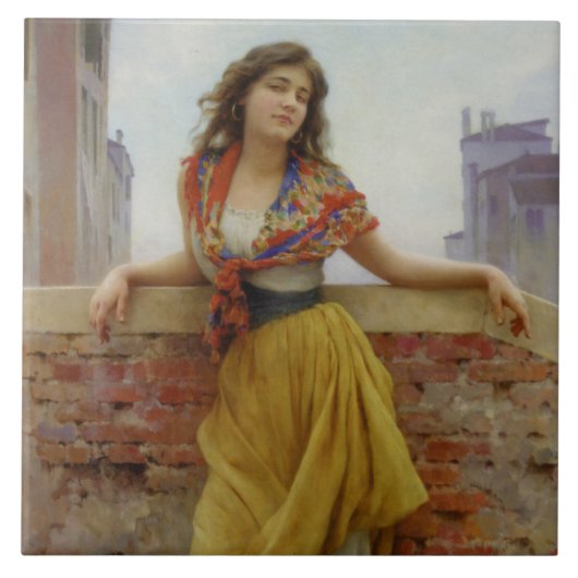 Die Wassersportlerin Fliese (Vorderseite)