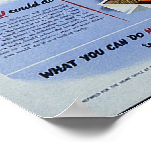 Die Wasserstoffbombe Poster (Ecke)