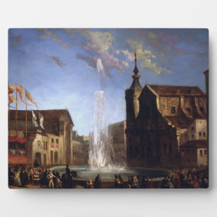 Die Wasserversorgung von Lozoya am Brunnen der Fotoplatte