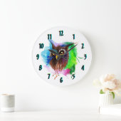Die Watering Owl Round Wall Uhr (Zuhause)