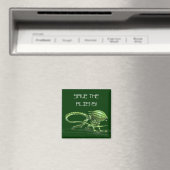 Die Watermelon-Außerirdischen gerettet Magnet (In Situ (Geschirrspüler))