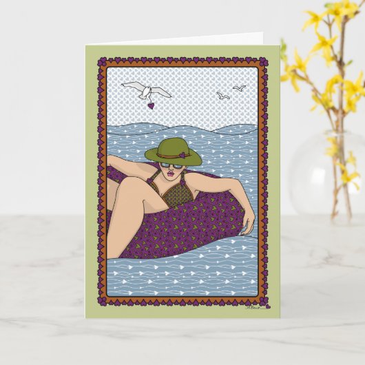 Die Wave_A_Gruß fahren Karte (Gelbe Blume)