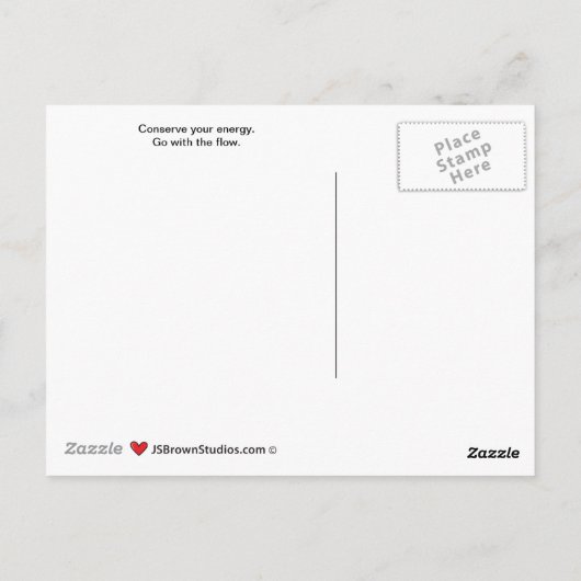 Die Wave_A_ Postkarte fahren (Rückseite)