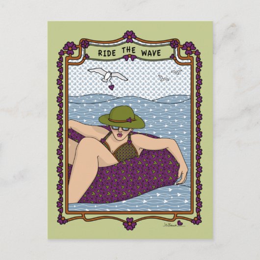 Die Wave_A_ Postkarte fahren (Vorderseite)