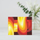 Die Wave - Abstrakte Kunst der Moderne Postkarte (Stehend Vorderseite)