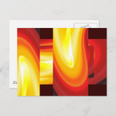 Die Wave - Abstrakte Kunst der Moderne Postkarte (Vorne/Hinten)