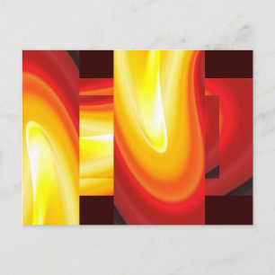 Die Wave - Abstrakte Kunst der Moderne Postkarte