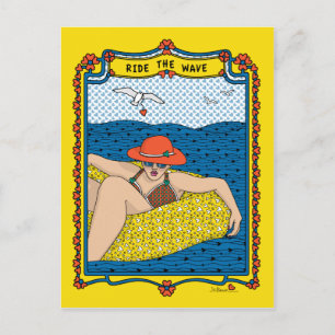 Die Wave_B_ Postkarte fahren