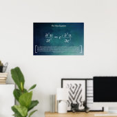 Die Wave Equation - Math Poster (Heimbüro)