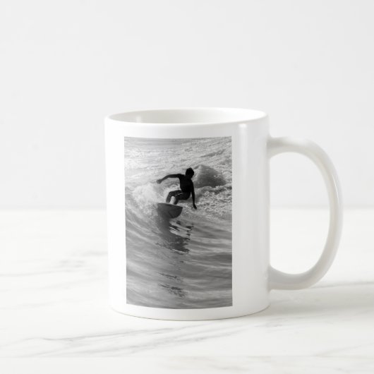 Die Wave Graustufen reiten Kaffeetasse (Rechts)