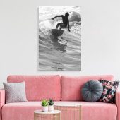 Die Wave Graustufen reiten Leinwanddruck (Insitu (Wohnzimmer))