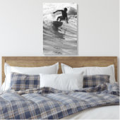 Die Wave Graustufen reiten Leinwanddruck (Insitu (Schlafzimmer))