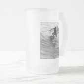 Die Wave Graustufen reiten Mattglas Bierglas (VorderseiteRechts)