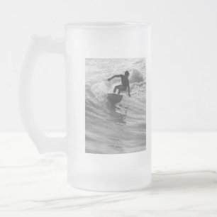 Die Wave Graustufen reiten Mattglas Bierglas