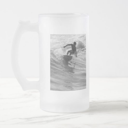Die Wave Graustufen reiten Mattglas Bierglas (Links)